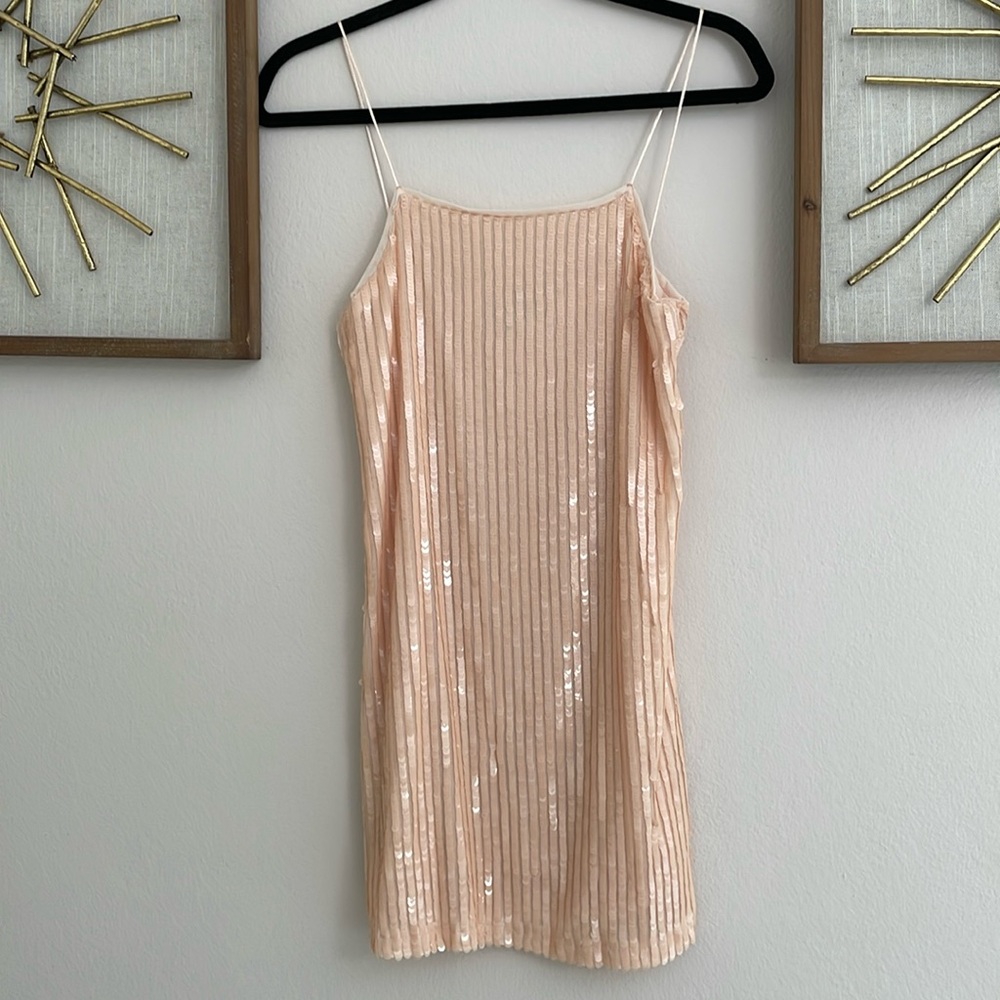Mango Sequin mini dress. Size: 4